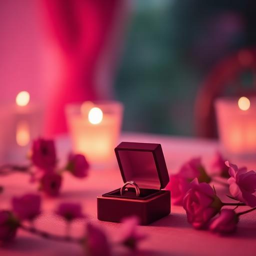 An intimate proposal moment